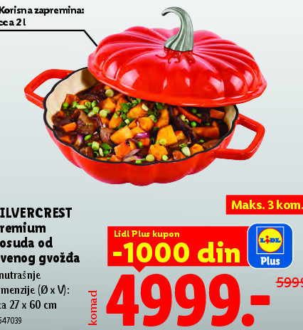 Premium posuda od livenog gvožđa