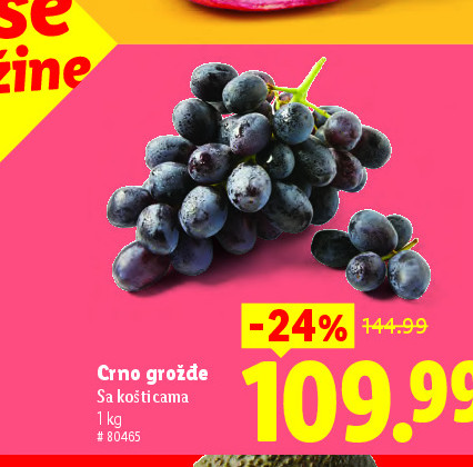 Crno grožđe Sa košticama