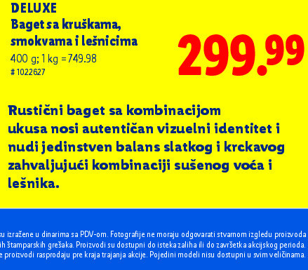 Baget sa kruškama, smokvama i lešnicima