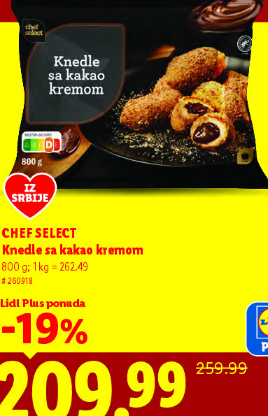 Knedle sa kakao kremom