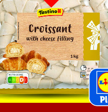 Croissant with cheese filling