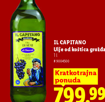 IL CAPITANO Ulje od koštica grožđa