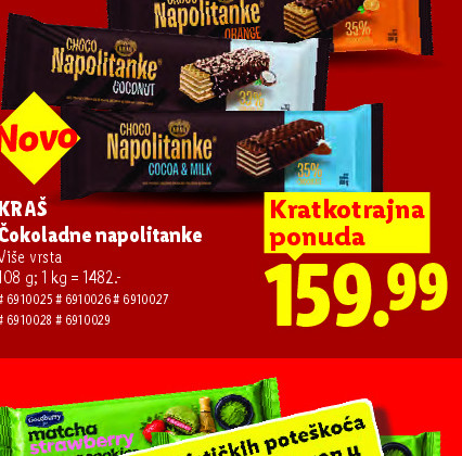 Kraš Čokoladne napolitanke