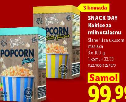 SNACK DAY Kokice za mikrotalasnu