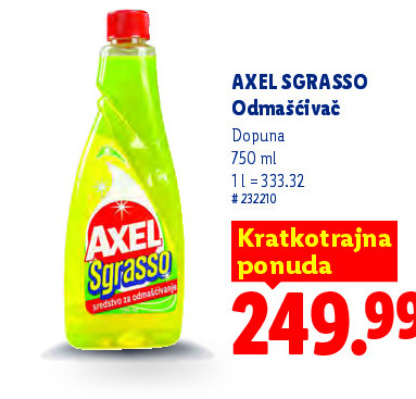 AXEL SGRASSO Odmašćivač