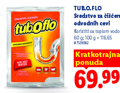 TUB.O.FLO Sredstvo za čišćenje odvodnih cevi