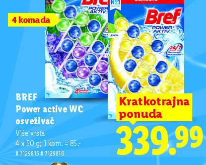 BREF Power active WC osveživač