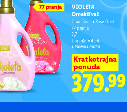 VIOLETA Omekšivač