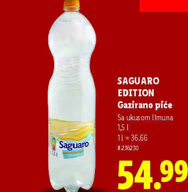 SÁGUARO EDITION Gazirano piće Sa ukusom limuna