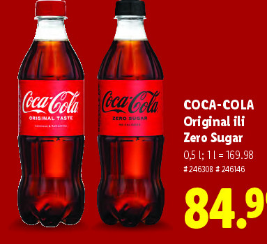 Coca-Cola Original ili Zero Sugar