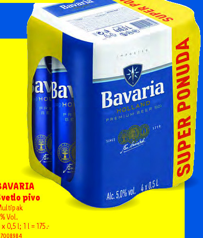 BAVARIA Svetlo pivo Multipak