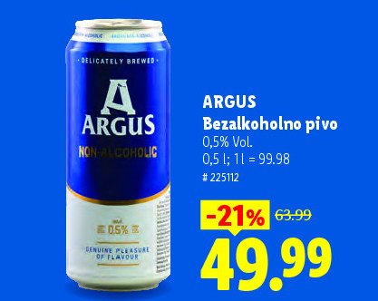 ARGUS Bezalkoholno pivo