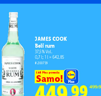 JAMES COOK Beli rum