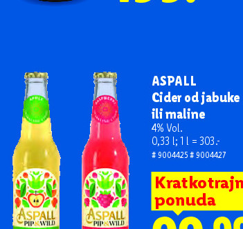 ASPALL Cider od jabuke ili maline