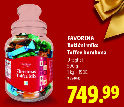 Božićni miks Toffee bombona