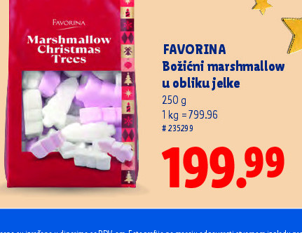 Božićni marshmallow u obliku jelke
