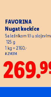 Nugat kocke