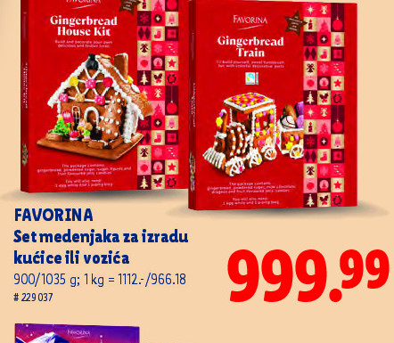 Set medenjaka za kućice ili vozića