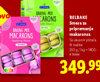 Smesa za pripremanje makaronsa