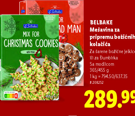 Mešavina za pripremu božićnih kolačića