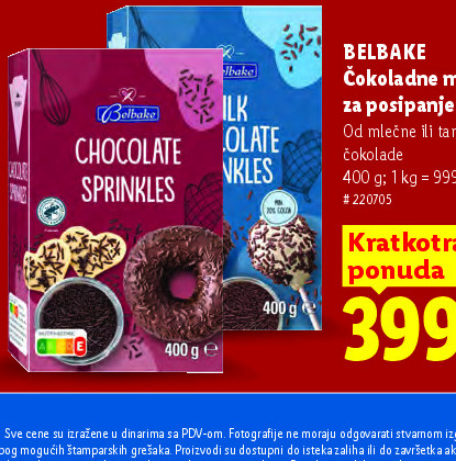 Čokoladne mrvice za posipanje