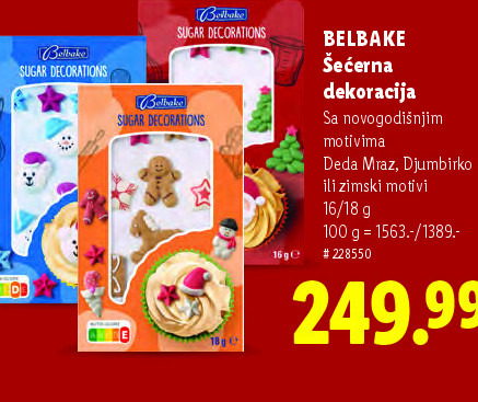 BELBAKE Šećerna dekoracija