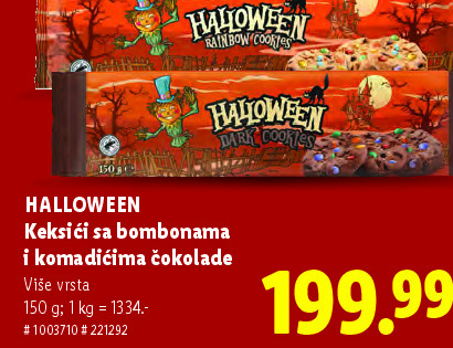 HALLOWEEN Keksići sa bombonama i kremčićima čokolade
