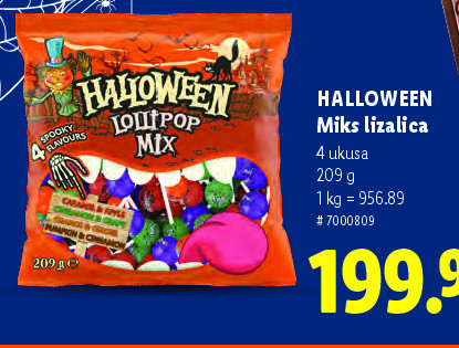 HALLOWEEN Miks lizalica