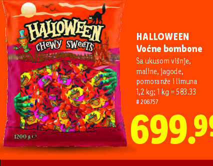 HALLOWEEN Voćne bombone