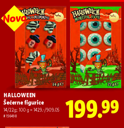 HALLOWEEN Šećerne figurice