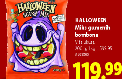 HALLOWEEN Miks gumenih bombona