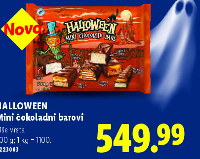 HALLOWEEN Mini čokoladni barovi