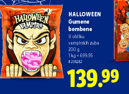 HALLOWEEN Gumene bombone