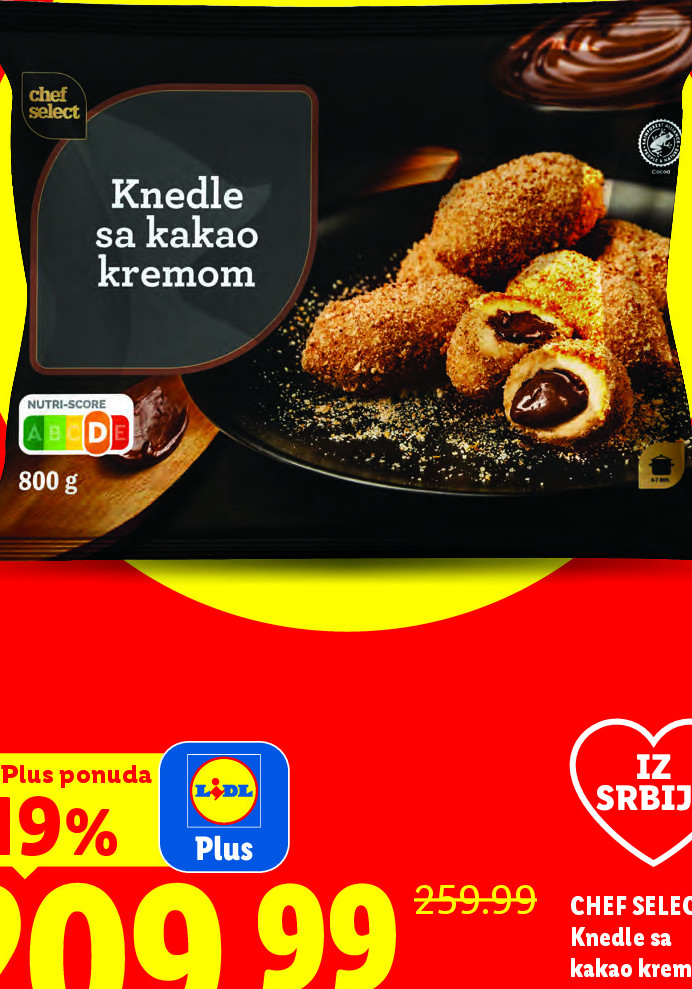 Knedle sa kakao kremom