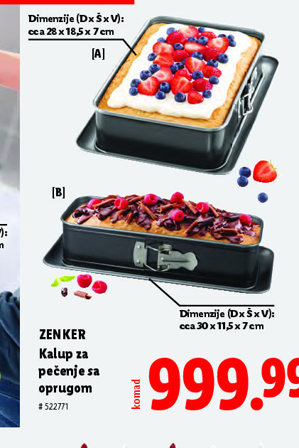 Kalup za pečenje sa oprugom