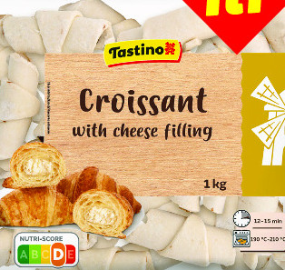 Croissant with cheese filling