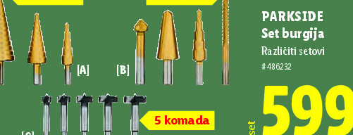 Set burgija