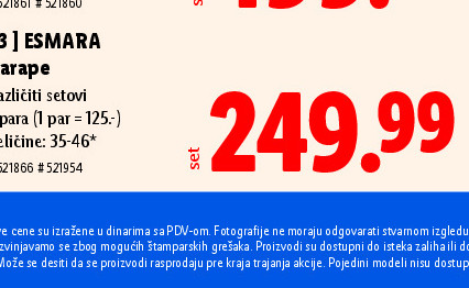 ESMARA Čarape