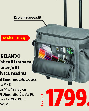 Kolica ili torba za prenošenje šivaće mašine