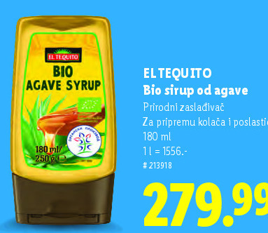 ELTEQUITO Bio sirup od agave