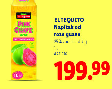 ELTEQUITO Napitak od rose guave