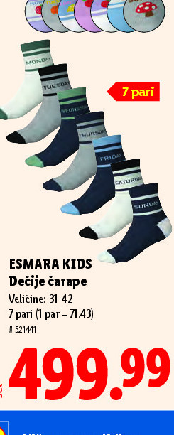 ESMARA KIDS Dečije čarape