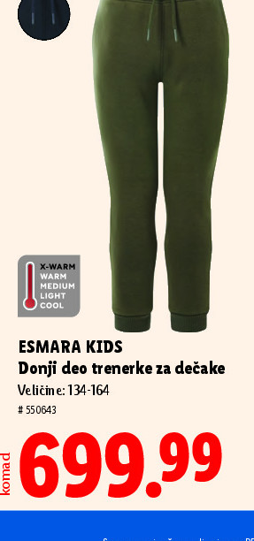ESMARA KIDS Donji deo trenerke za dečake