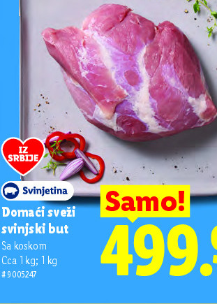 Domaći sveži svinjski but