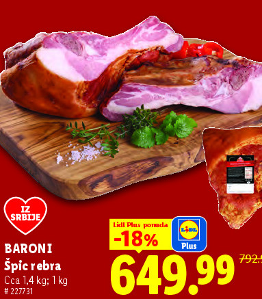 BARONI Špic rebra