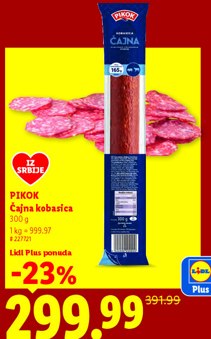PIKOK Čajna kobasica