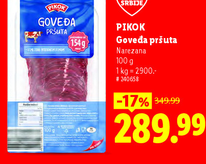 PIKOK Goveda pršuta