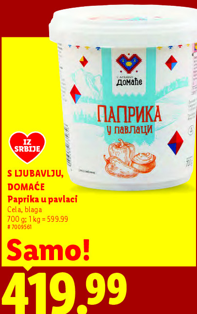 Domaća Paprika u pavlaci