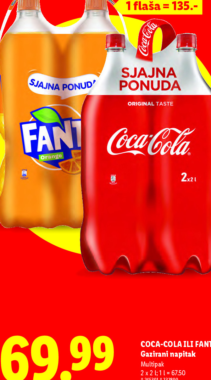 COCA-COLA ILI FANTA Gazirani napitak