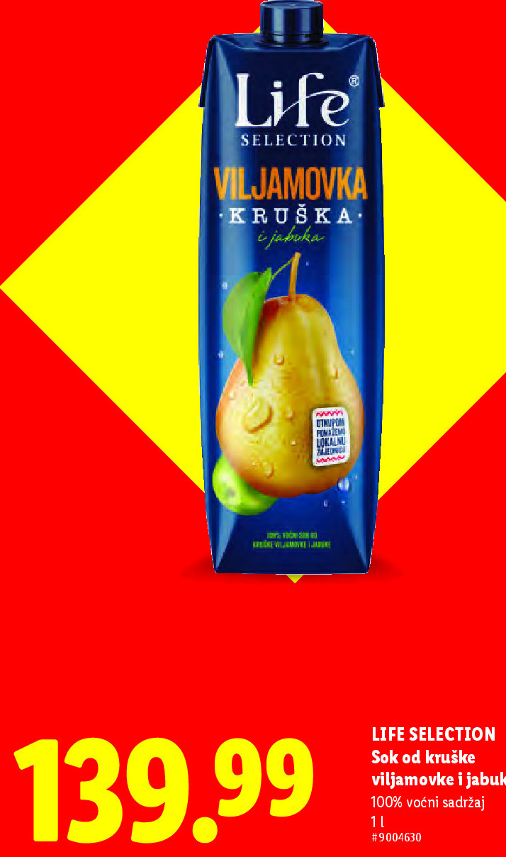 Sok od kruške viljamovke i jabuke
